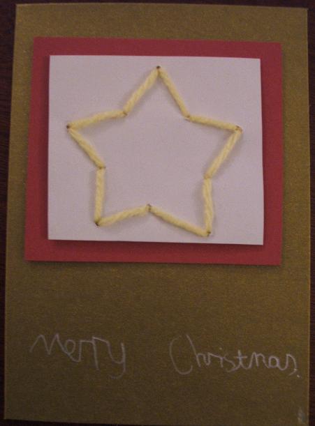 stitched star card